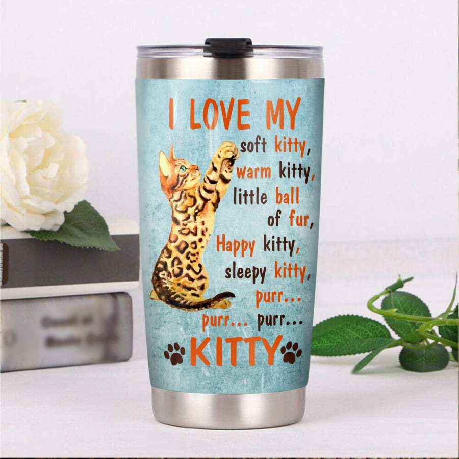 Bengal Cat Steel Tumbler MR1802 70O51