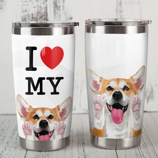 Corgi Dog Steel Tumbler, Gifts For New Moms, Gifts For Sister In Law, Father’S Day Gifts, Birthday Gift Ideas, Mom Christmas Gifts