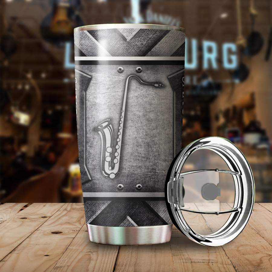 Saxophone Metal Stainless Steel Tumbler