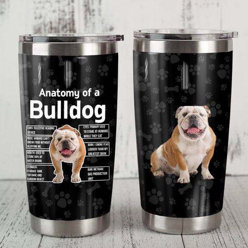 Bulldog Steel Tumbler, Best Gifts For Mom, Birthday Gifts For Him, Best Gifts For Dad, Mother’S Day Ideas, Gift For Parent, Gifts For Grandma