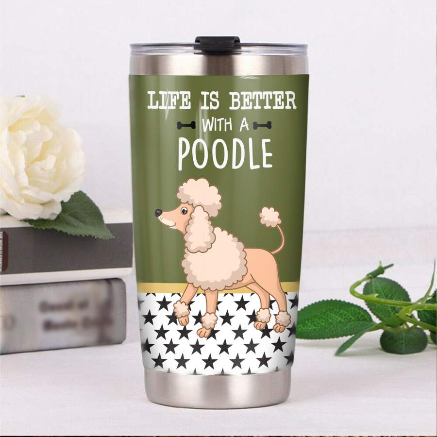 Poodle Dog Steel Tumbler MR1005 68O56