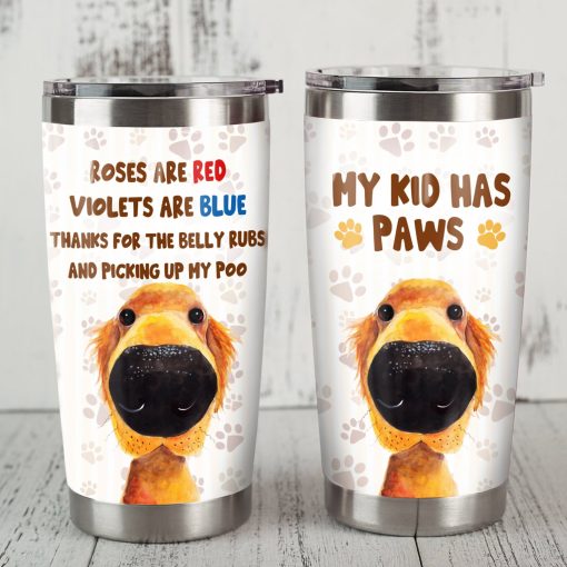 Golden Retriever Steel Tumbler, Gift For Sister, Birthday Gifts For Best Friend, Best Gifts For Dad, Gift For Friend, Gifts For New Moms