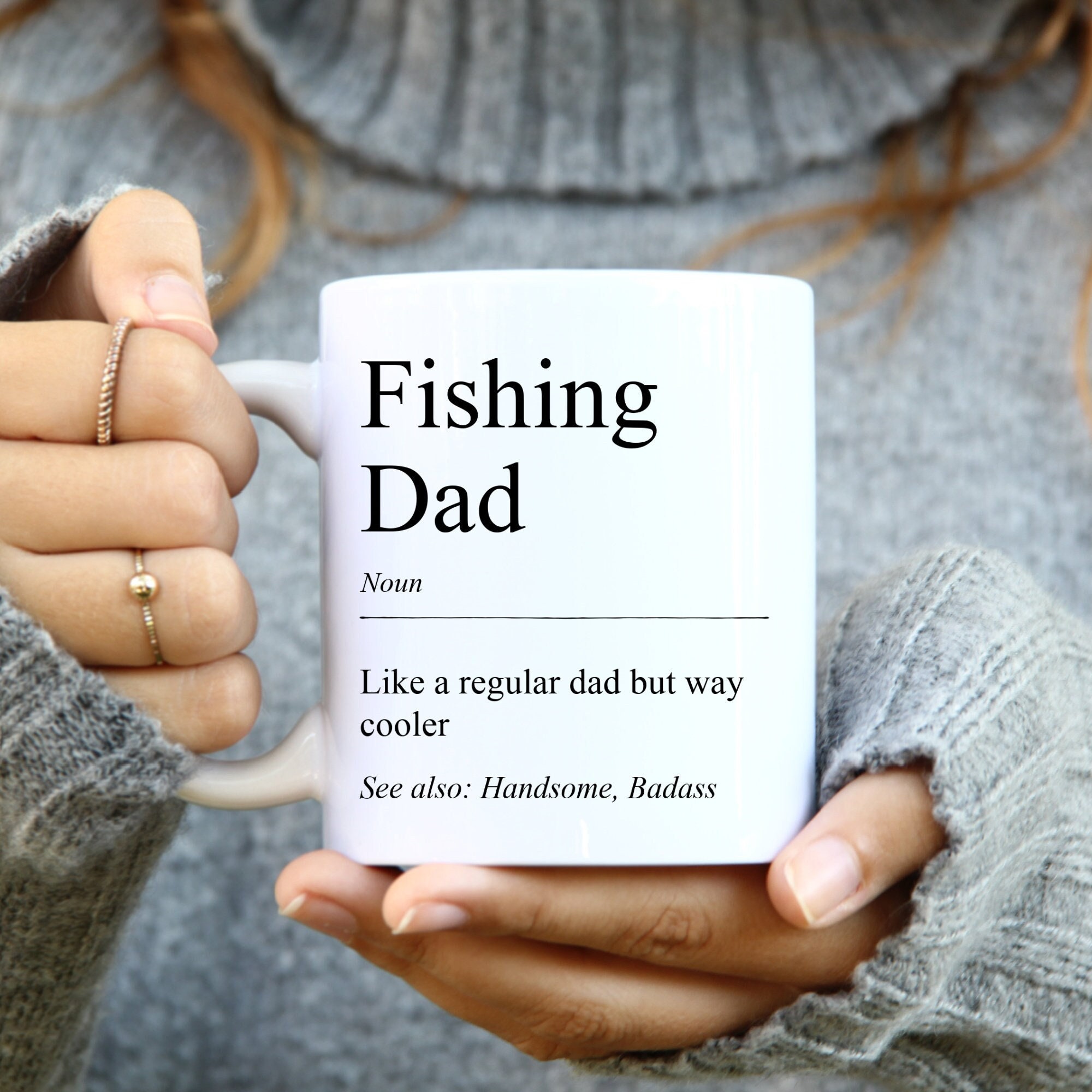 Fishing Dad Gift, Fishing Dad Definition Mug, Fishing Gifts for Men,