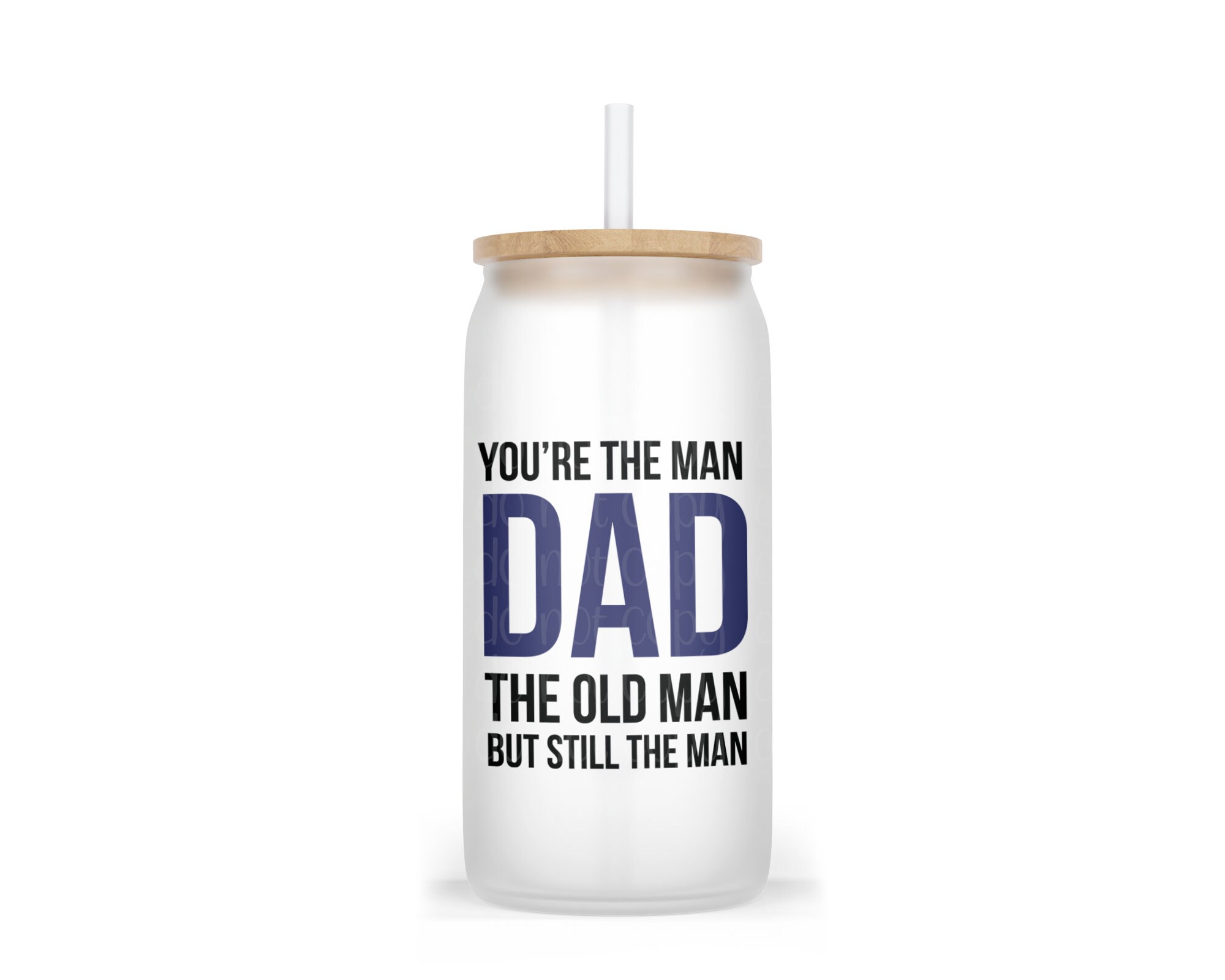 Glass Can | Iced Coffee Cup | Funny Dad Cup | Father’s Day Gift