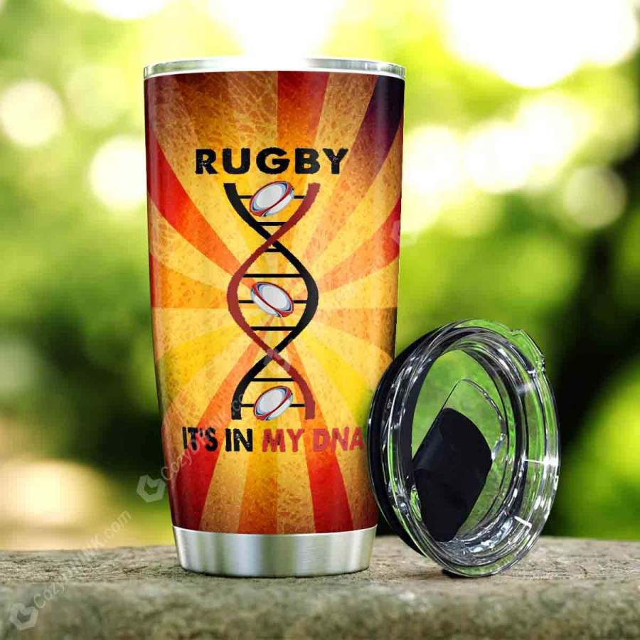 Rugby Is In My DNA Stainless Steel Tumbler T88C8