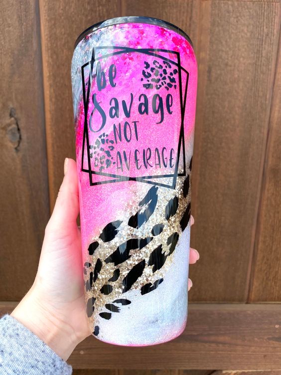 Be Savage Not Average Tumbler