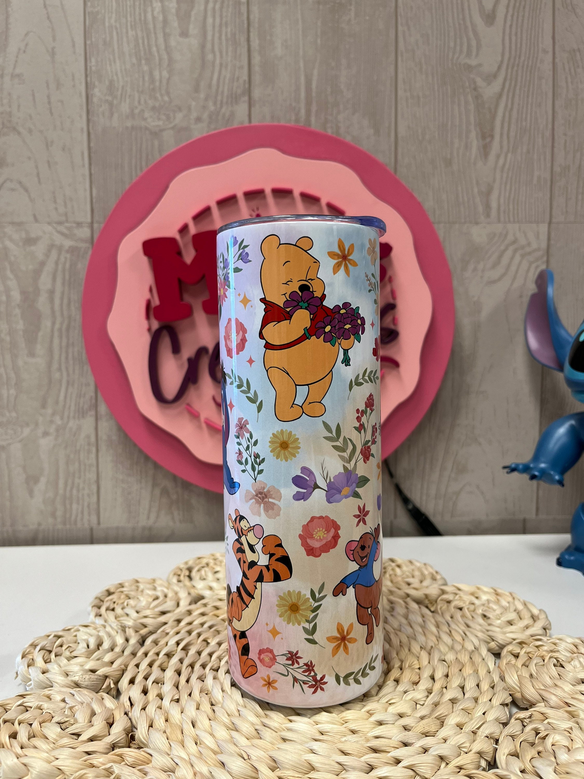 Winnie the Pooh Spring Tumbler, Winnie the Pooh custom tumbler, Winnie The Pooh tumbler