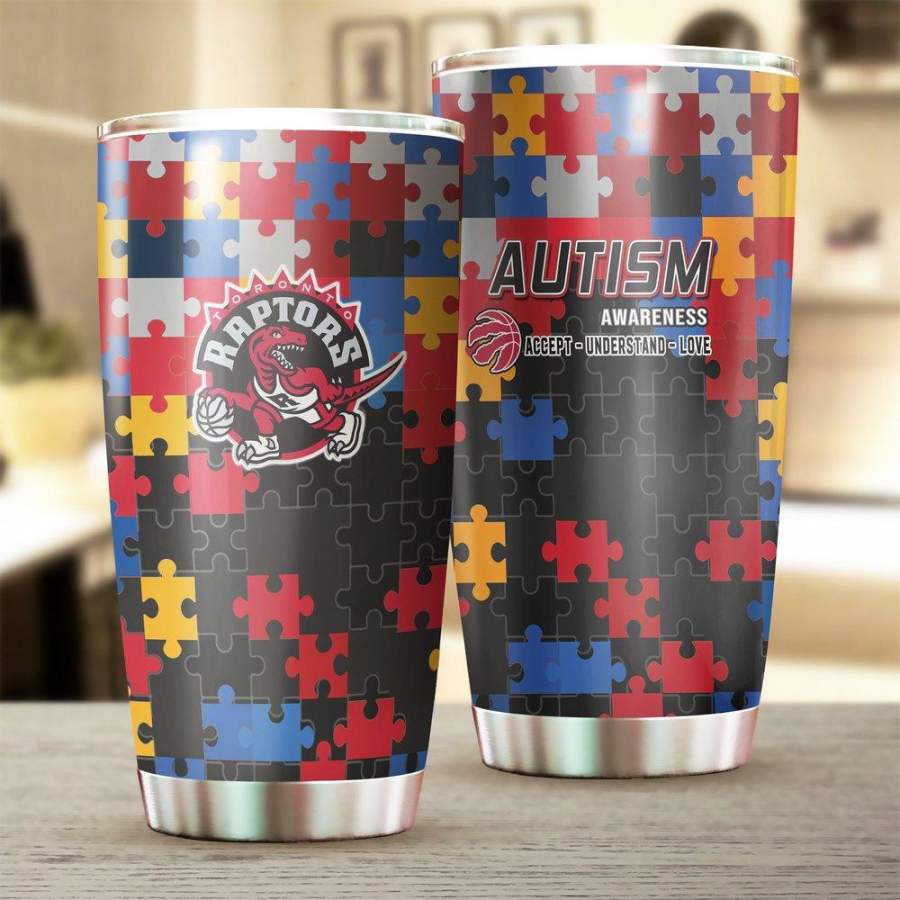[Stainless Steel Tumbler 20 Oz] NBA105 Toronto Raptors Stainless Steel Tumbler, Toronto Raptors Steel Mug Autism Father Day gift, Mother Day gift