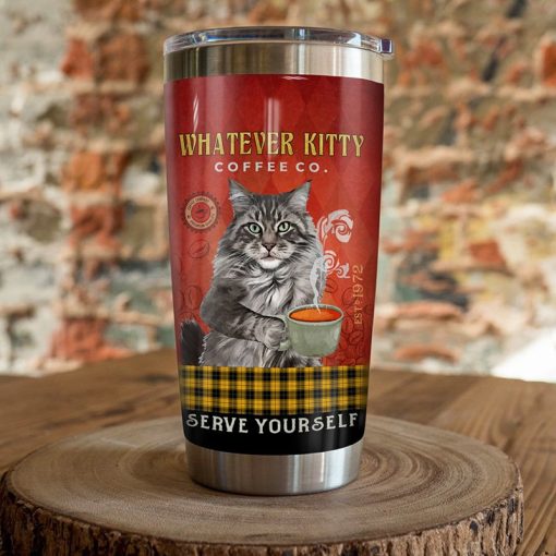 Maine Cat Coffee Company Steel Tumbler