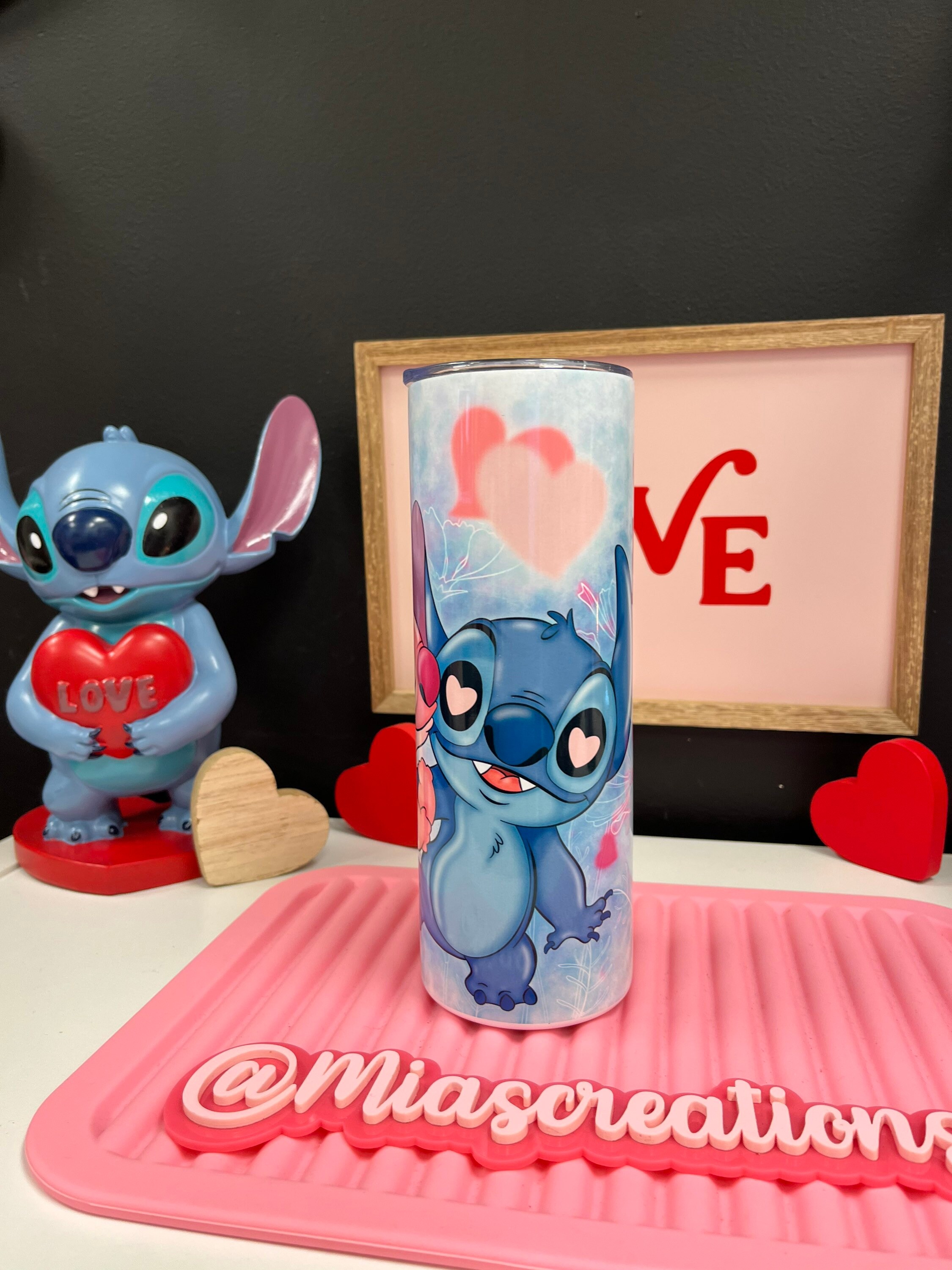 Stitch and Angel StainSteel tumbler, Custom Tumbler, Stitch Tumbler