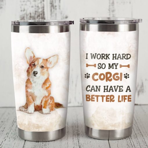 Corgi Dog Steel Tumbler, Gift For Girlfriend, 21St Birthday Gift Ideas, Gifts For Mom, Gifts For Dad, Best Gifts For Dad, Mother’S Day Gifts