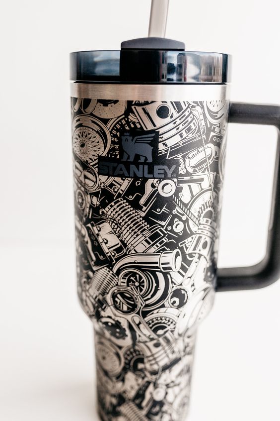 Custom Engraved With Auto Enthusiast Car Parts Tech Auto Repair Stanley Tumbler