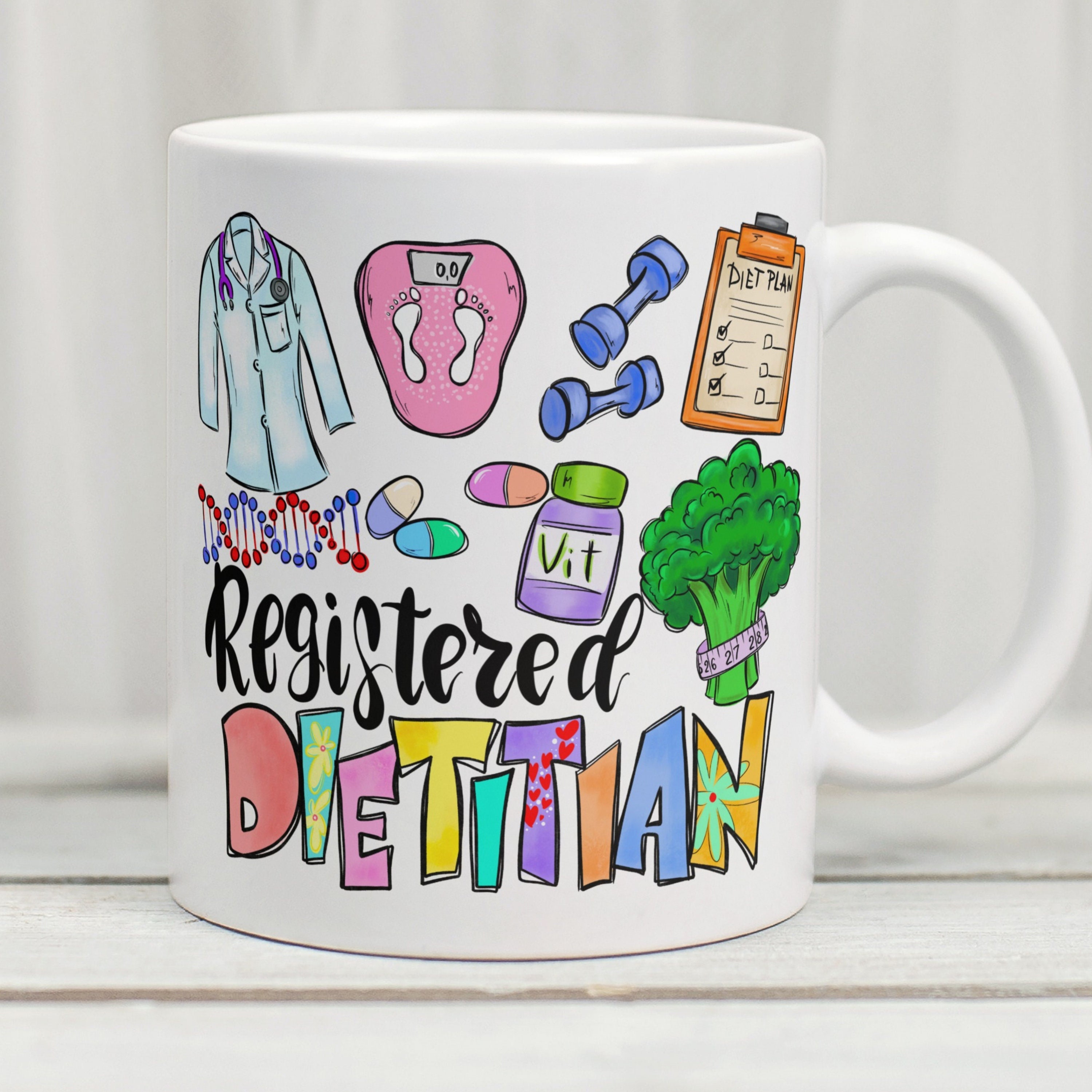 Registered Dietitian Mug, Dietetics Mug, Dietitian Gifts, Mug For Dietitian, Dietitian Cup, Dietetics Degree, Nutritionist Gift