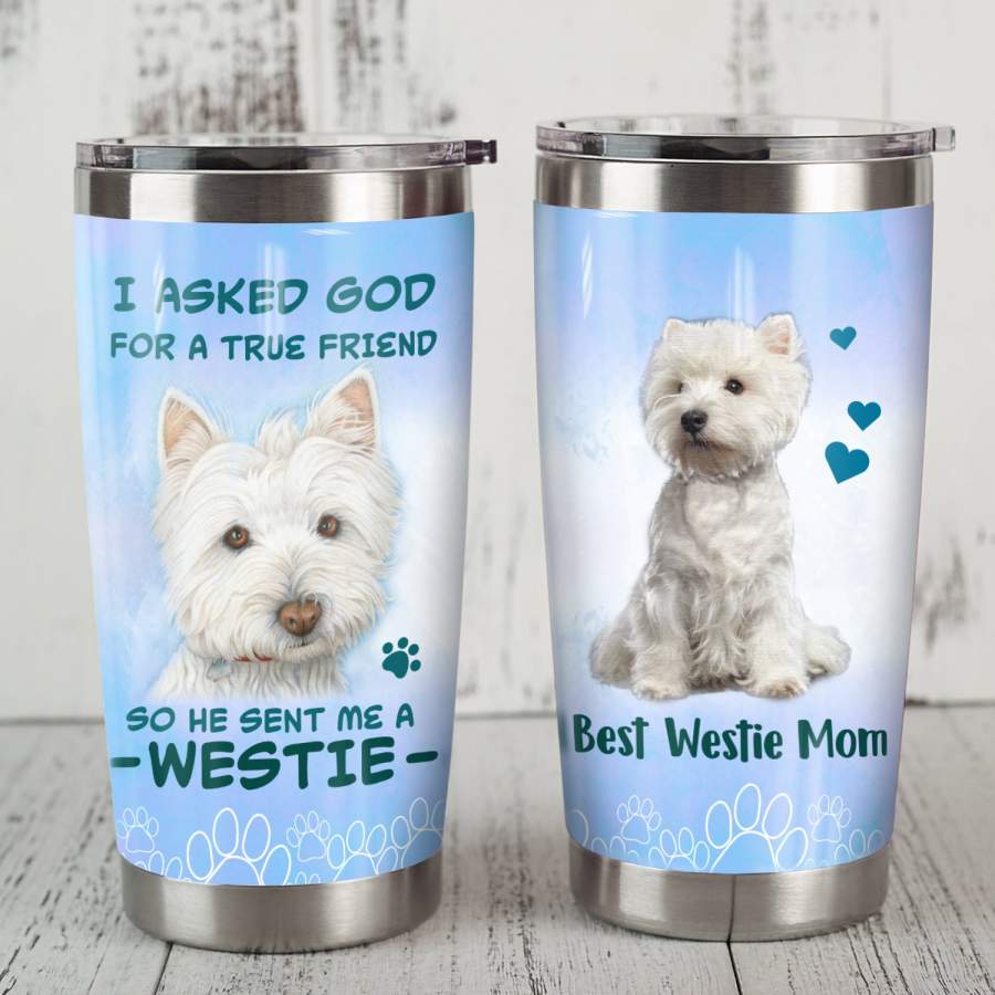 Westie Dog Steel Tumbler MR1103 71O59