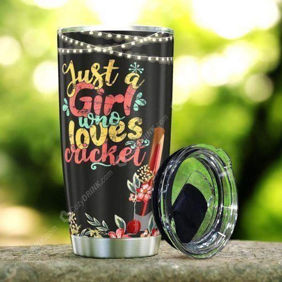 [Tumbler] Just A Woman Who Loves Cricket Stainless Steel Tumbler 3247