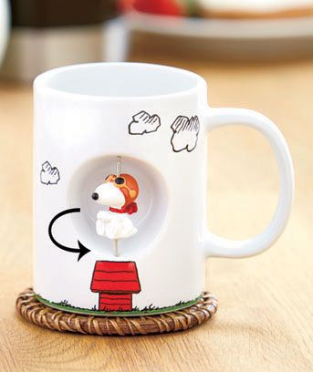 Westland Giftware Peanuts Snoopy Flying Ace Spinner Mug