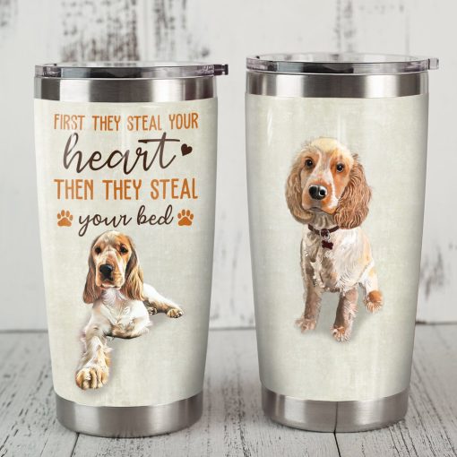 Cocker Spaniel Dog Steel Tumbler, Gift For Best Friend, Birthday Present Ideas, Dad Day Gifts, Gifts For New Moms, Gift For Grandparent