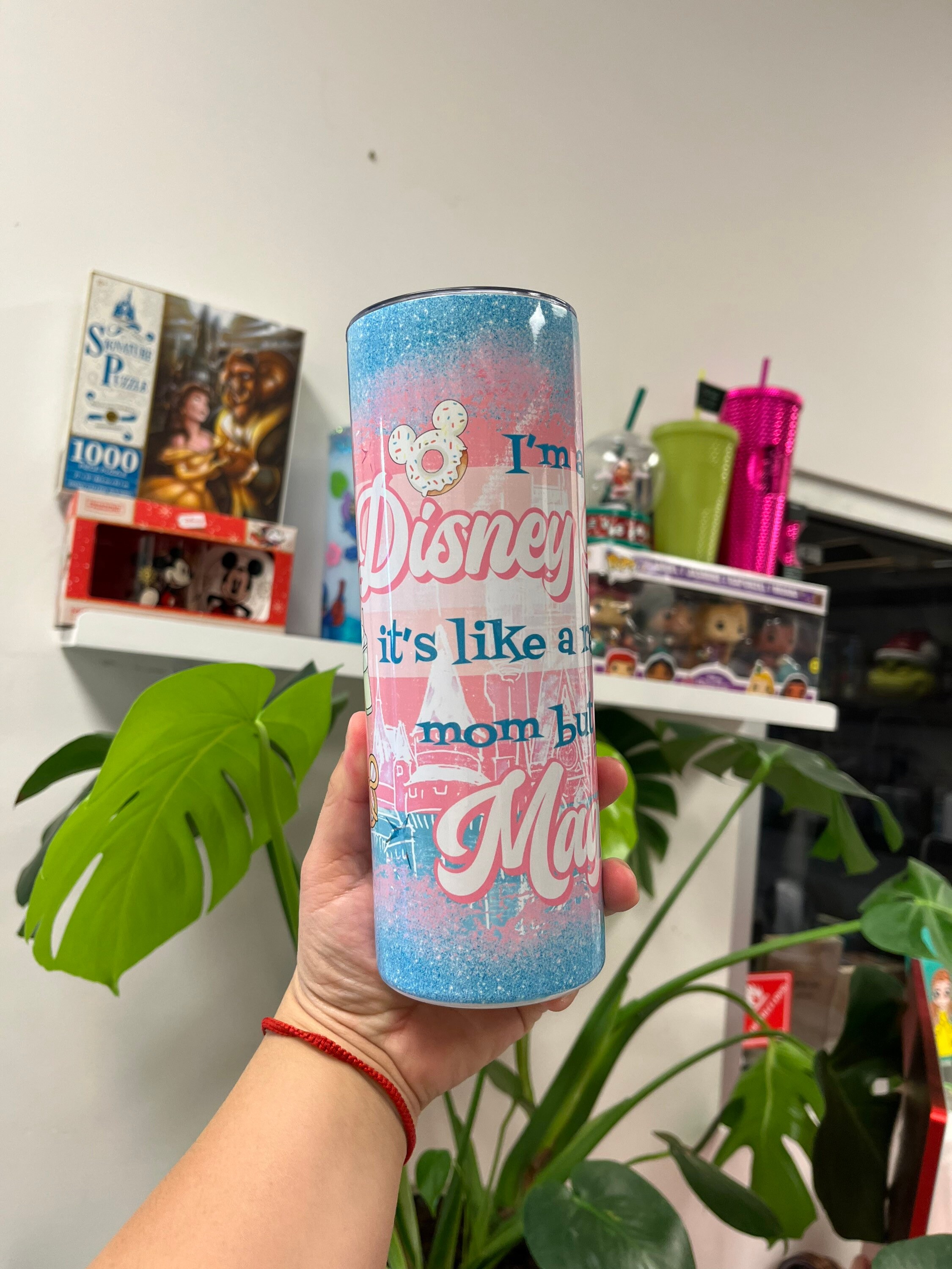 Disney mom inspired tumbler, Custom tumbler, Magic mom tumbler