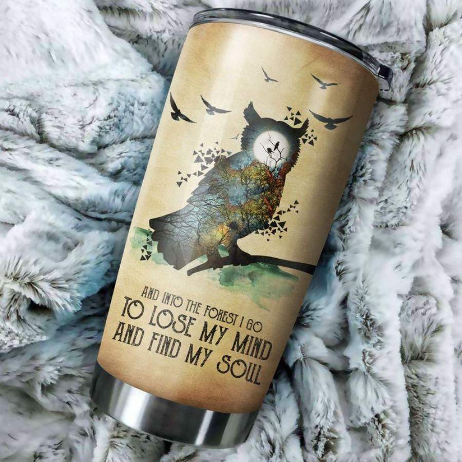 Owl Map 20oz Stainless Steel Tumbler