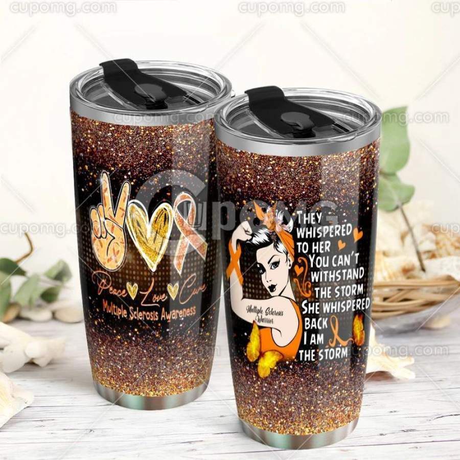 Multiple sclerosis awareness stainless steel tumbler HG32308