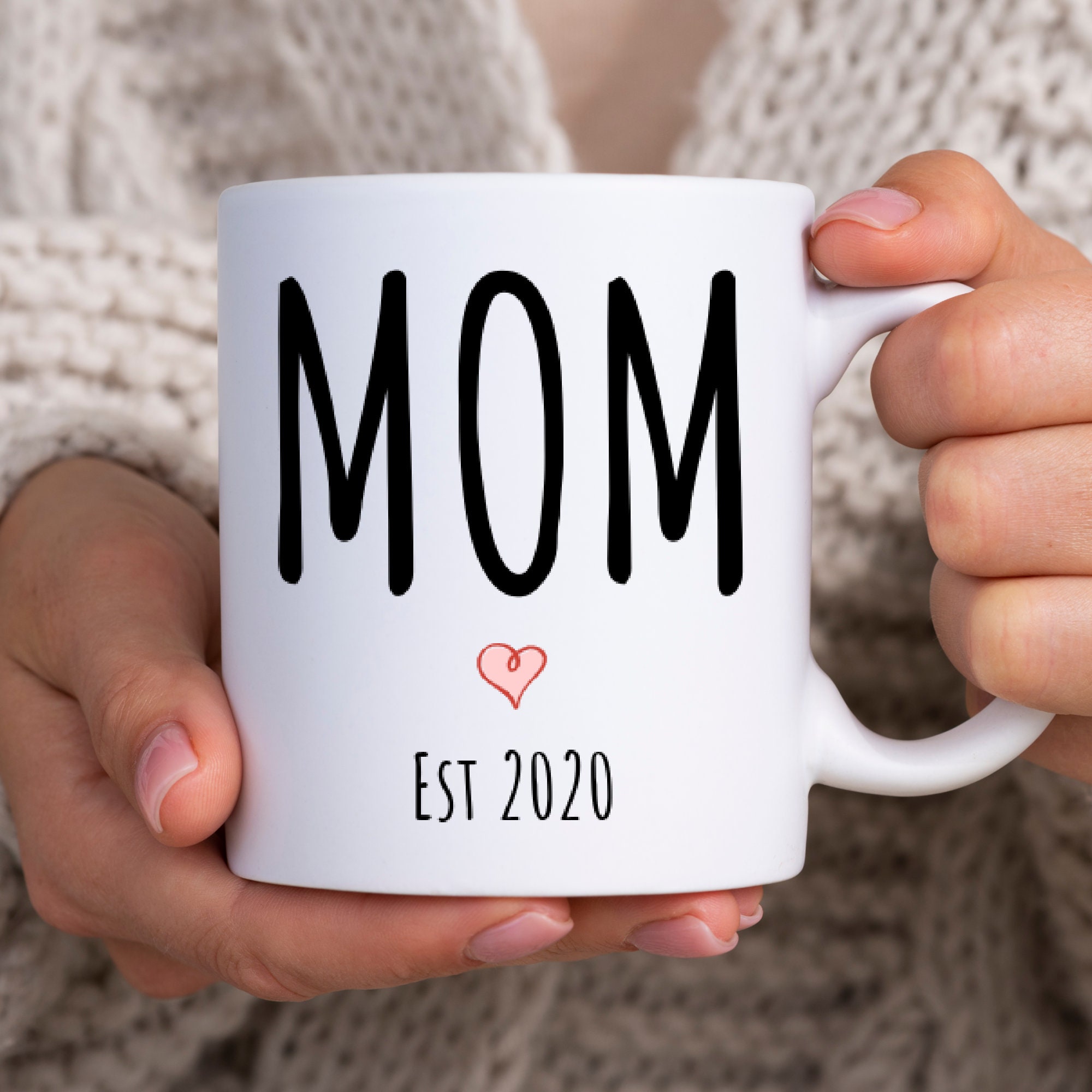 Mom Est. 2021 Coffee Mug, Sarcastic Baby Gift, Funny Pregnancy Gift New Mom, Funny Baby Shower Gift, Sarcastic Baby Shower Gift for Mom