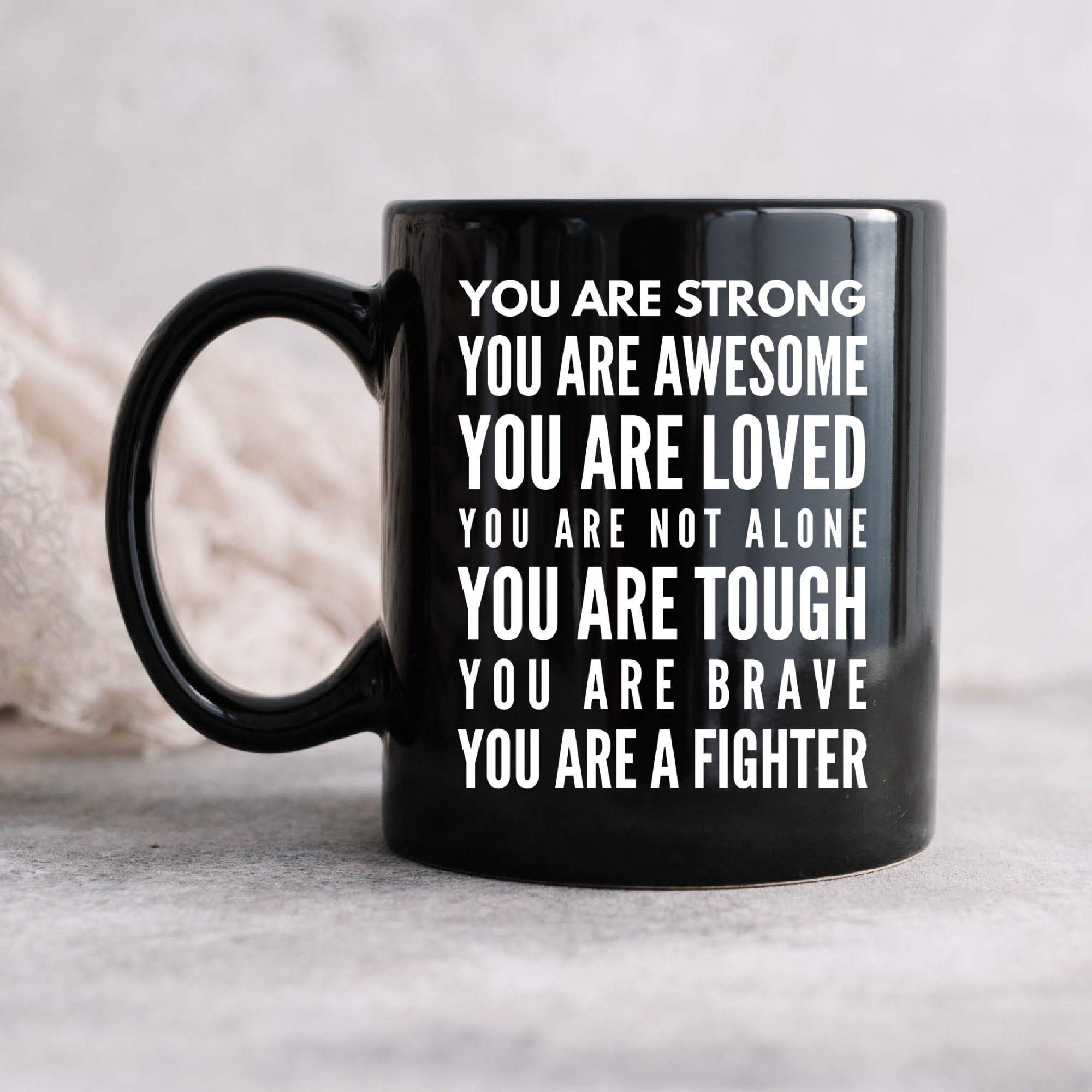 Thinking of You Gifts for Men Encouragement Gift Affirmation Gift Support Gift Uplifting Gift for Friend Thinking of You Custom Message Mug