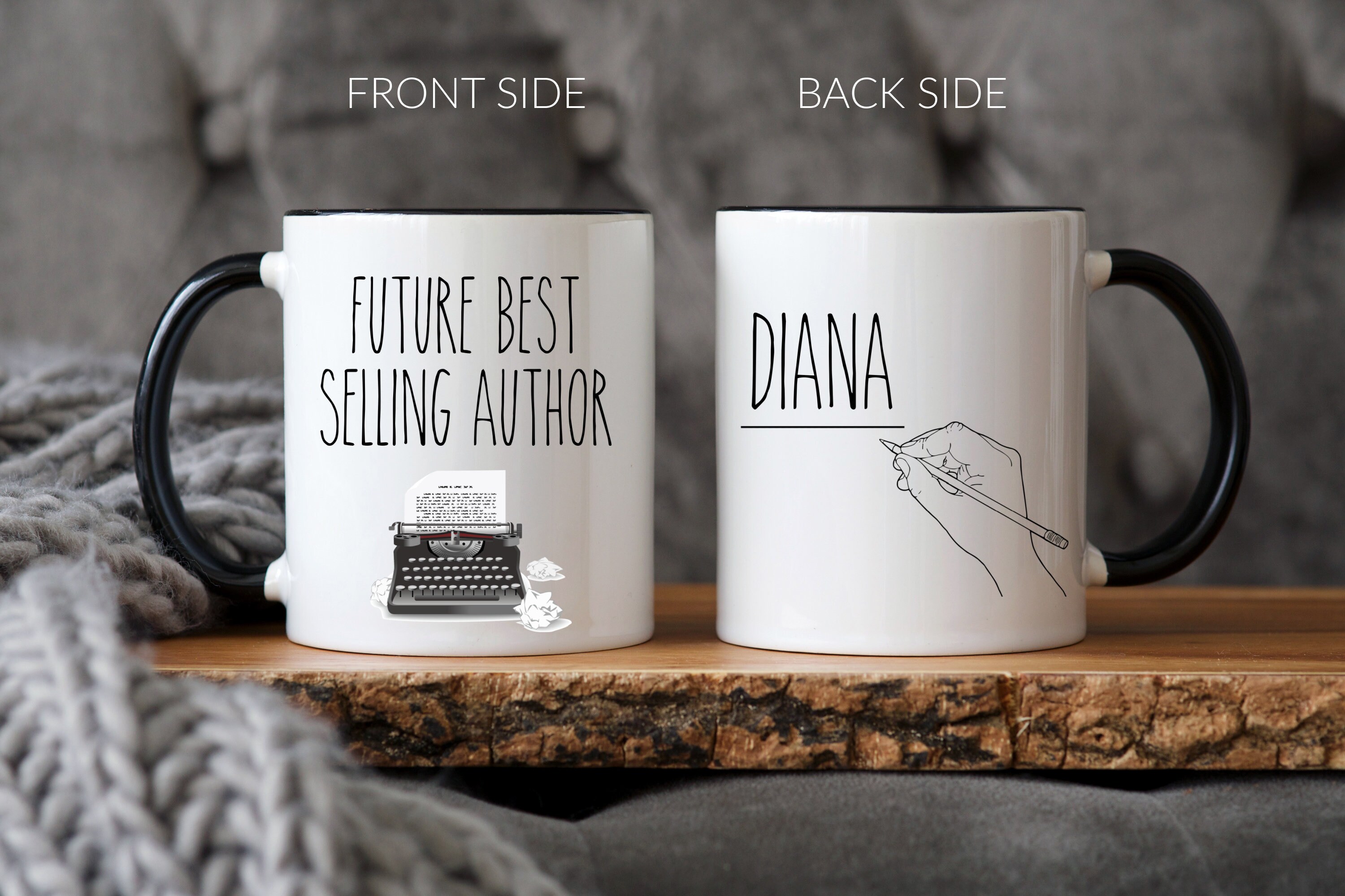 Personalized Writer Gift Mug Birthday Gift for Her Writer’s Block Best Seller Author Gift New Book Creative Custom Gifts for Friend