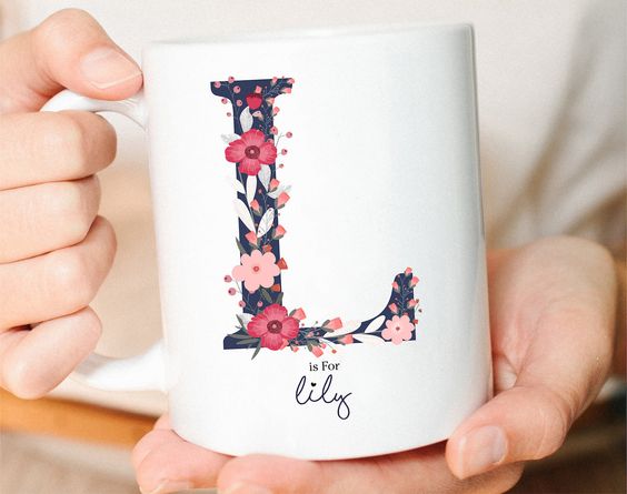 Monogram Mug Letter Mug