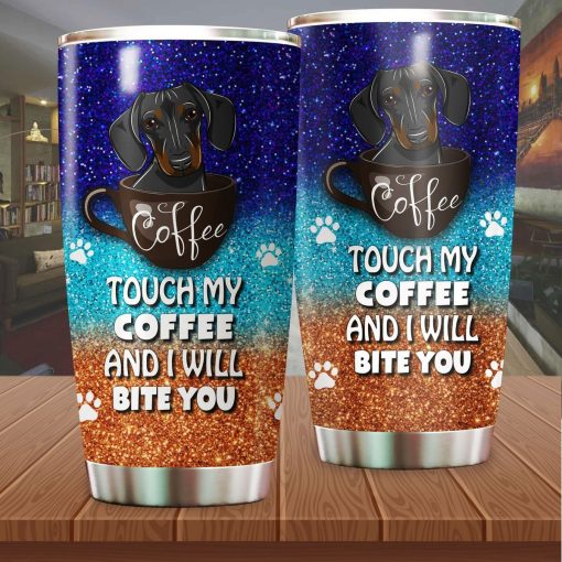 Dachshund Coffee Stainless Steel Insulated Tumbler Cups, Gift For Brother, Birthday Gift For Sister, Gift For Best Friend, Gift For Friend