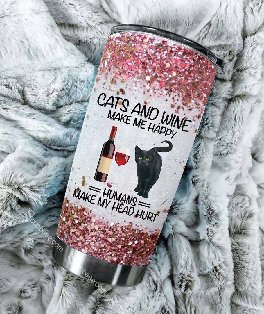 Cats Wine Tumbler