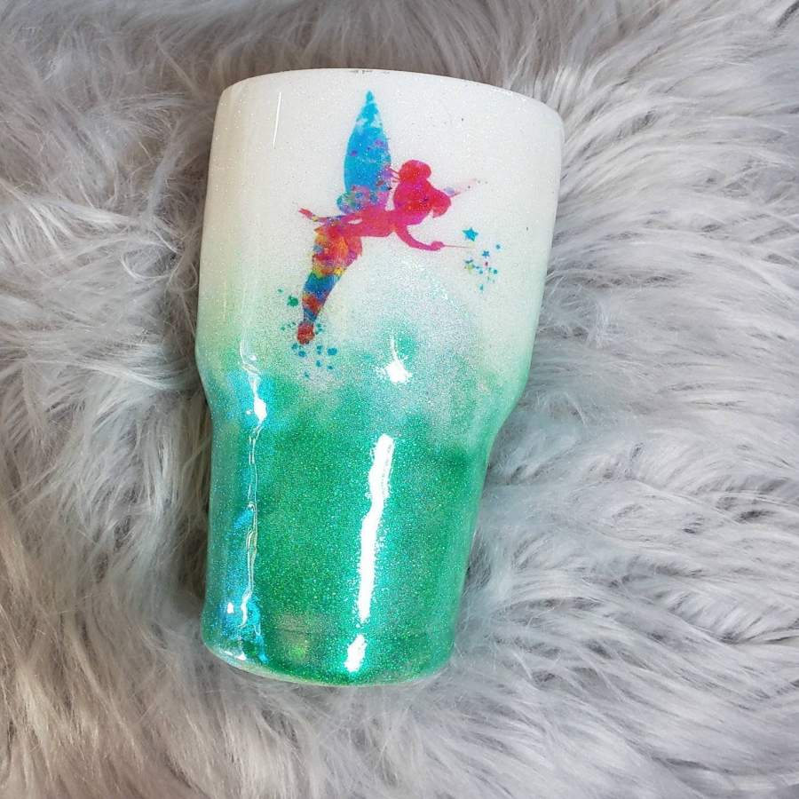 Fairy tumbler, Personalized Glitter Tumbler, Monogram Tumbler, Glitter Cup, Glitter Tumbler, Glitter Stainless steel, tumbler gift