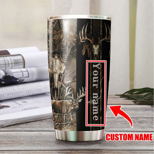 Personalized Your Name Deer Hunting Stainless Steel Tumbler, Gift Ideas For Mom, Birthday Present Ideas, Gift For Friend, Mom Christmas Gifts