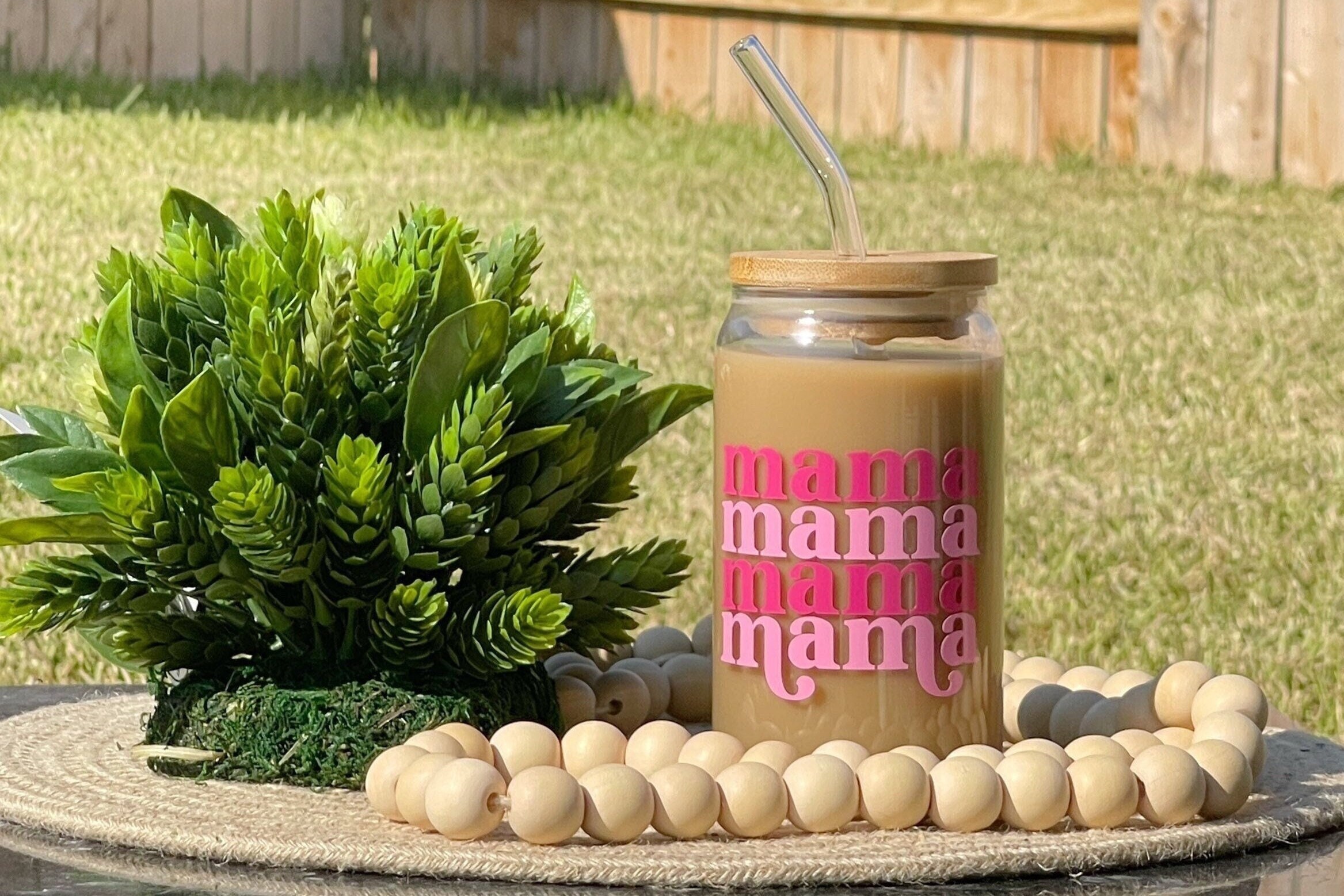 Mama Cup | Gifts for Mom | Beer Can Glass | Birthday Gift For Mom | Mother’s Day Gift | mama Cup with Lid and Straw | New Mom Gift