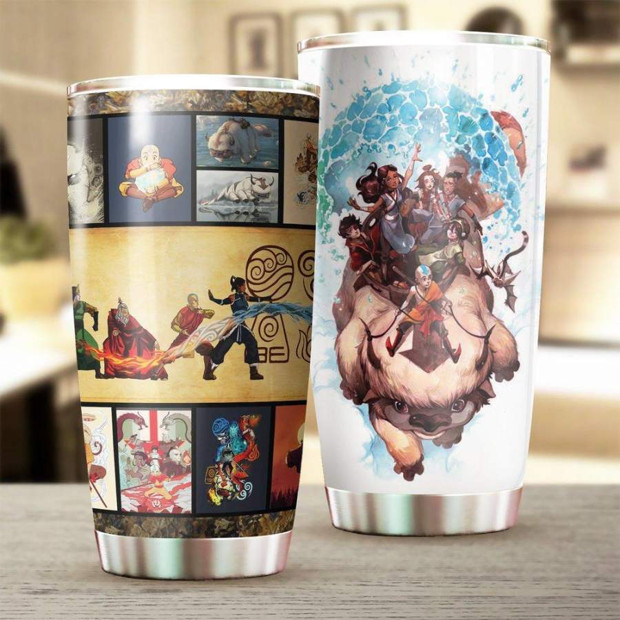 Avatar The Last Airbender Stainless Steel Tumbler 20 Oz, Avatar The Last Airbender Stainless Steel Mug Cartoon