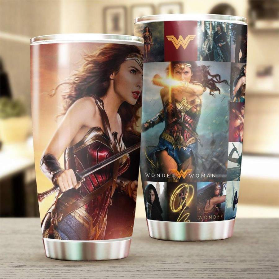 [Stainless Steel Tumbler 20 Oz] Wonder Woman Stainless Steel Tumbler, Wonder Woman Stainless Steel Mug Movie