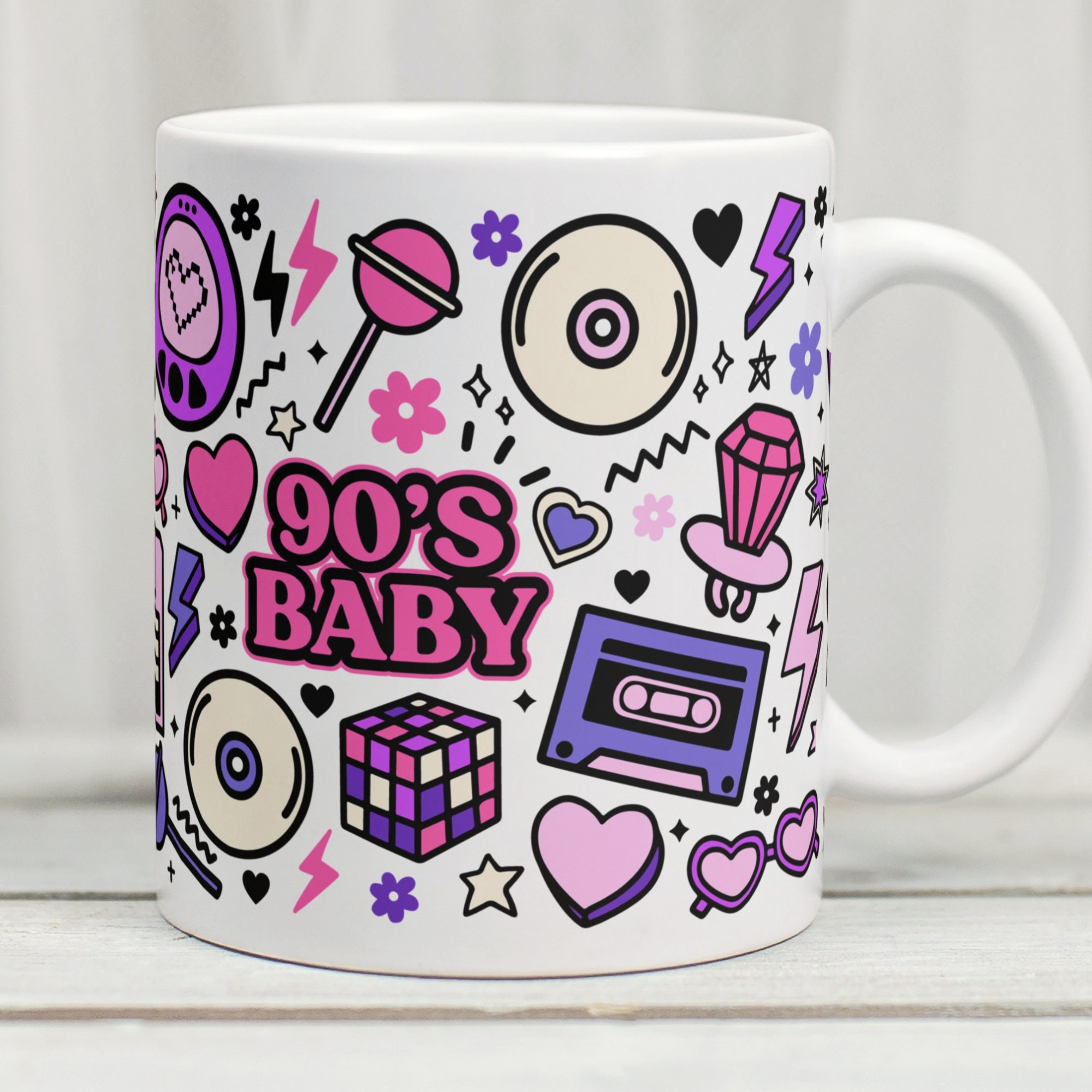 90s Baby Mug, Retro Style Mug, 1990s Coffee Mug, 1990’s Gift