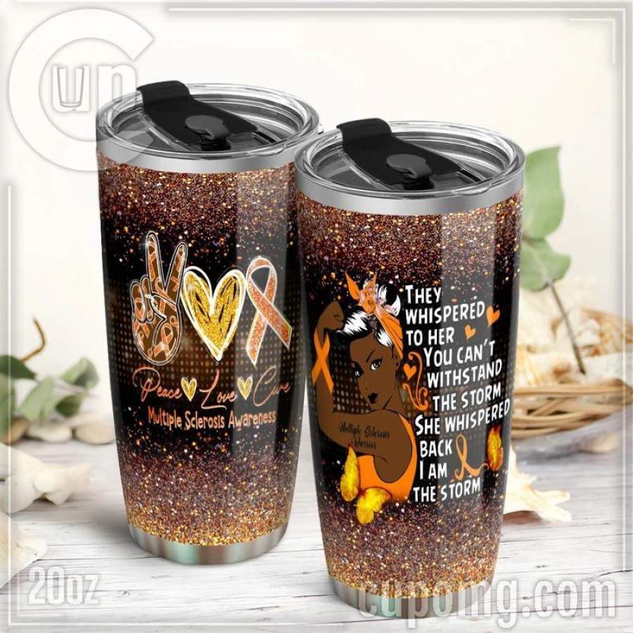 Multiple sclerosis awareness stainless steel tumbler HG32309