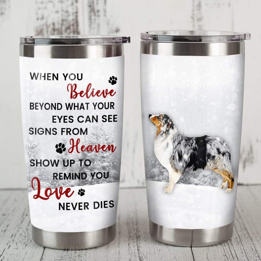 Australian Shepherd Dog Steel Tumbler MR1308 69O56