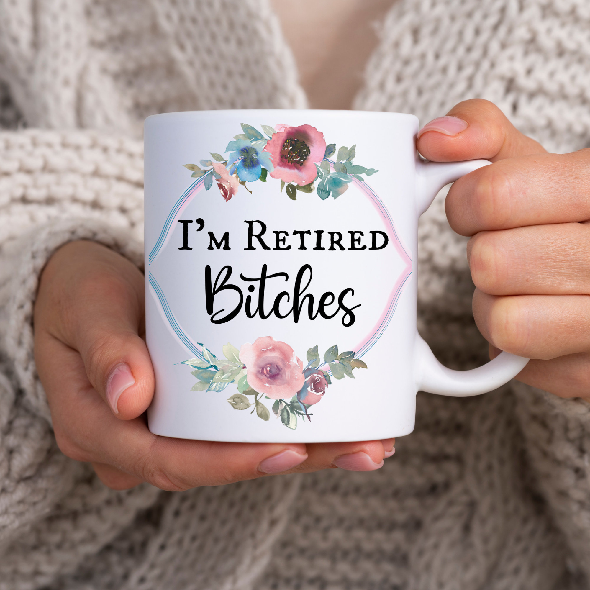 Funny Retirement Mug, I’m Retired Bitches Coffee Mug, Funny Retirement Gift, Retirement Coffee Mug, Officially Retired, Happily Retired