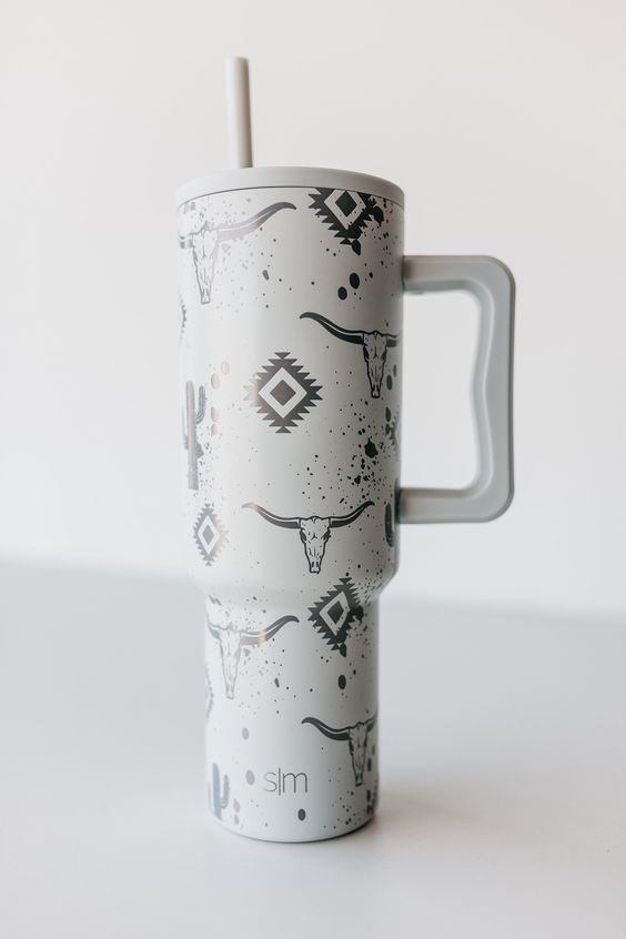 South Western Aztec Engraved Design Simple Modern Trek Tumbler