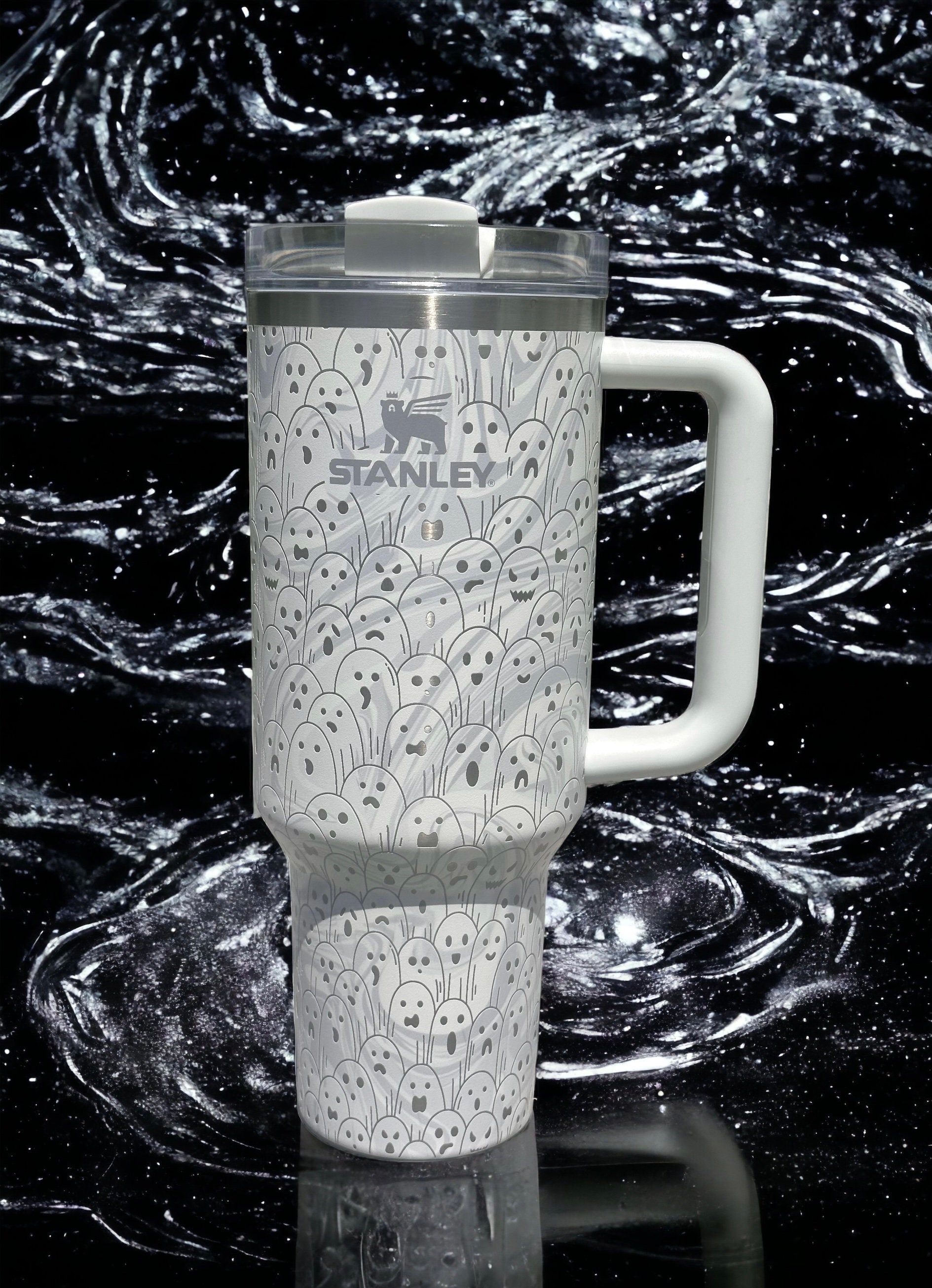 40oz Tumbler w/ Ghost Engraving