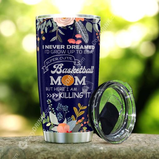 Super Cute Basketball Mom Stainless Steel Tumbler