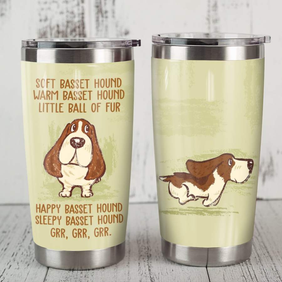 Basset Hound Dog Steel Tumbler MR0702 81O43