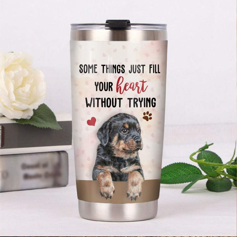 Rottweiler Dog Steel Tumbler MR1107 71O49