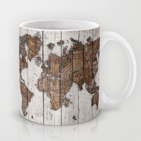 World Map Coffee Mugs