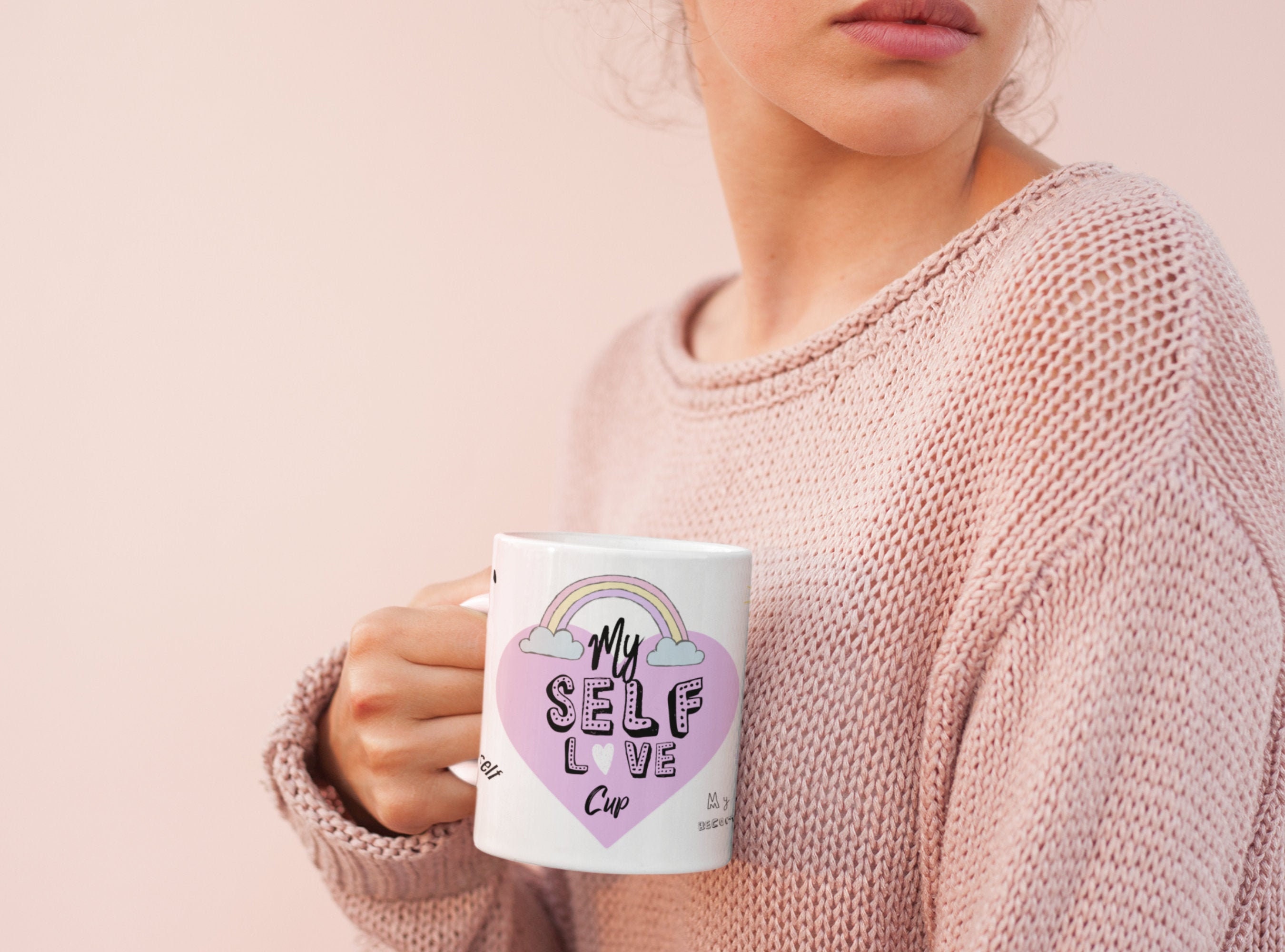 Self Love Mug Self Care Mug Positivity Gift Birthday Cute Mugs for Friends End of The Year Gift Graduation Gift For Her Thinking Of You Gift