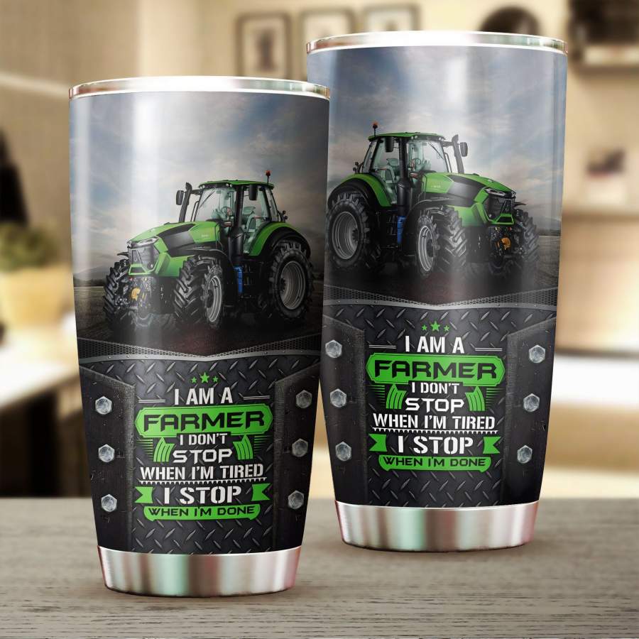 [Tumbler] I Am A Farmer Stainless Steel-475