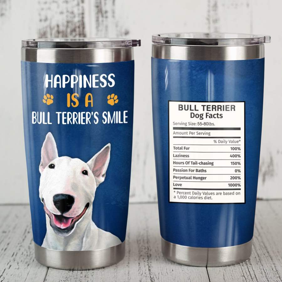 Bull Terrier Dog Steel Tumbler MR0708 68O56