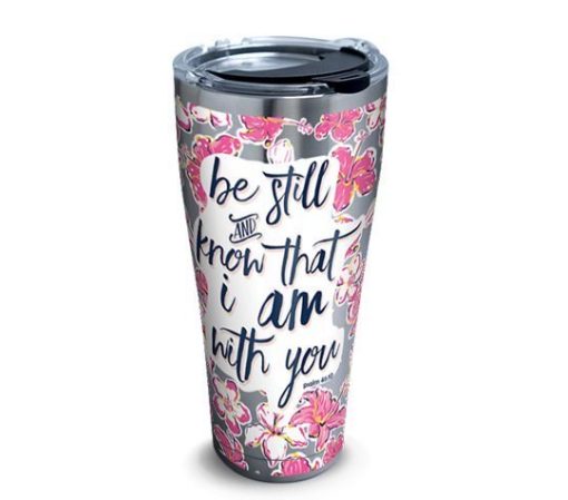 Be Still Floral Cl15100004Mdt 16Oz 20Oz Travel Mug Vacuum Sealed Tumblers