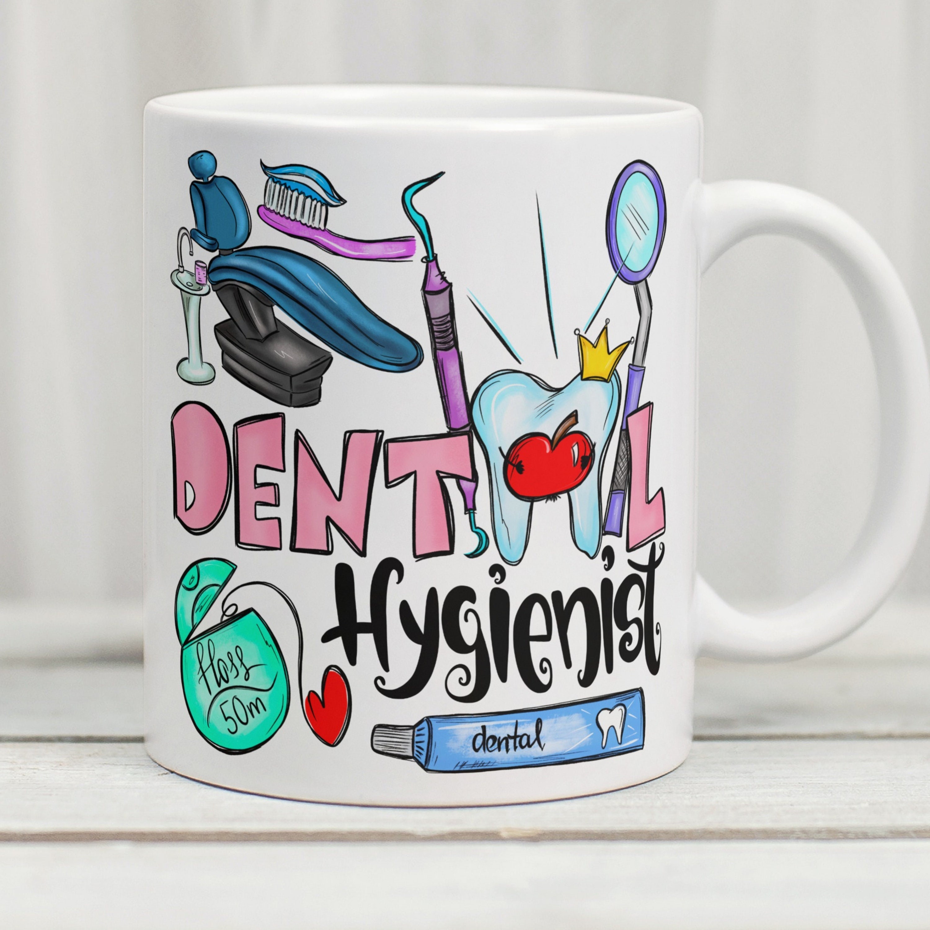 Dental Hygienist Mug, Dental Hygienist Gifts, Dental Hygienist Graduation, Dental Hygiene Gifts, Dental Assistant Gift, Dentist Coffee Mug